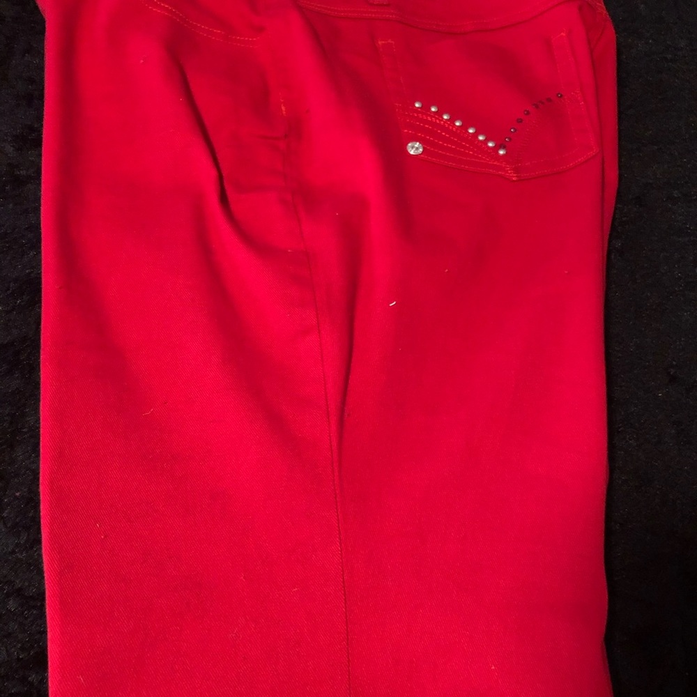 Red jeans size 16